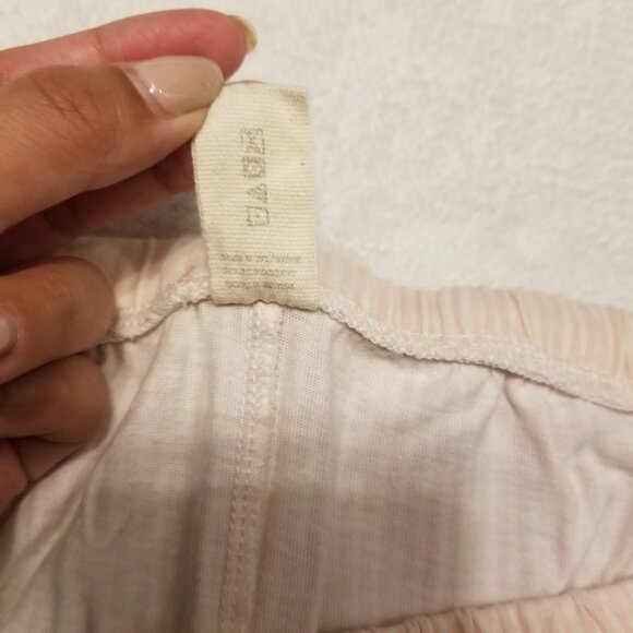 Pink 100% Organic Cotton Striped Pajamas PJ's 2 Piece Set X-Large Poppy & Clay - Picture 10 of 14